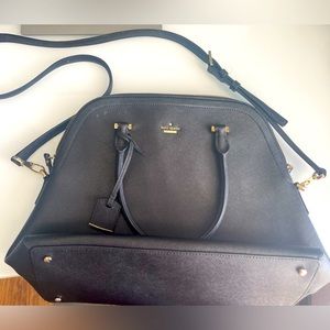Black Kate Spade Sadie Dome Satchel